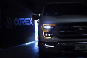 AlphaRex NOVA - Series LED Projector Headlights (Alpha Black) | Ford Raptor (2021 - 2023) - Truck Brigade