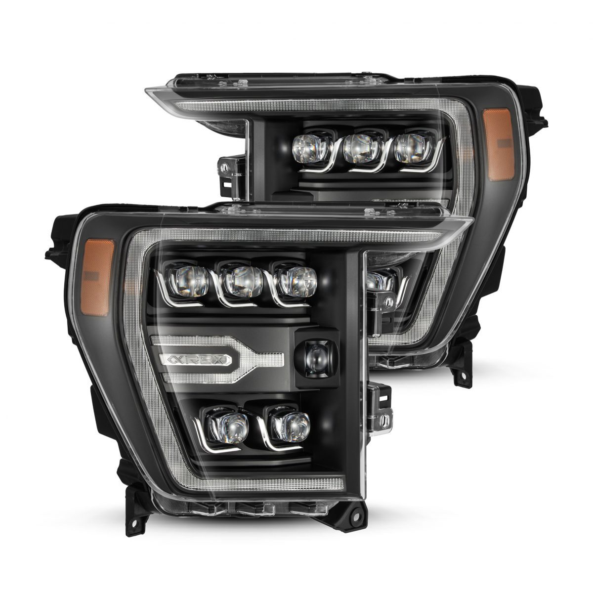 AlphaRex NOVA - Series LED Projector Headlights (Black) | Ford F150 (2021 - 2023) - Truck Brigade