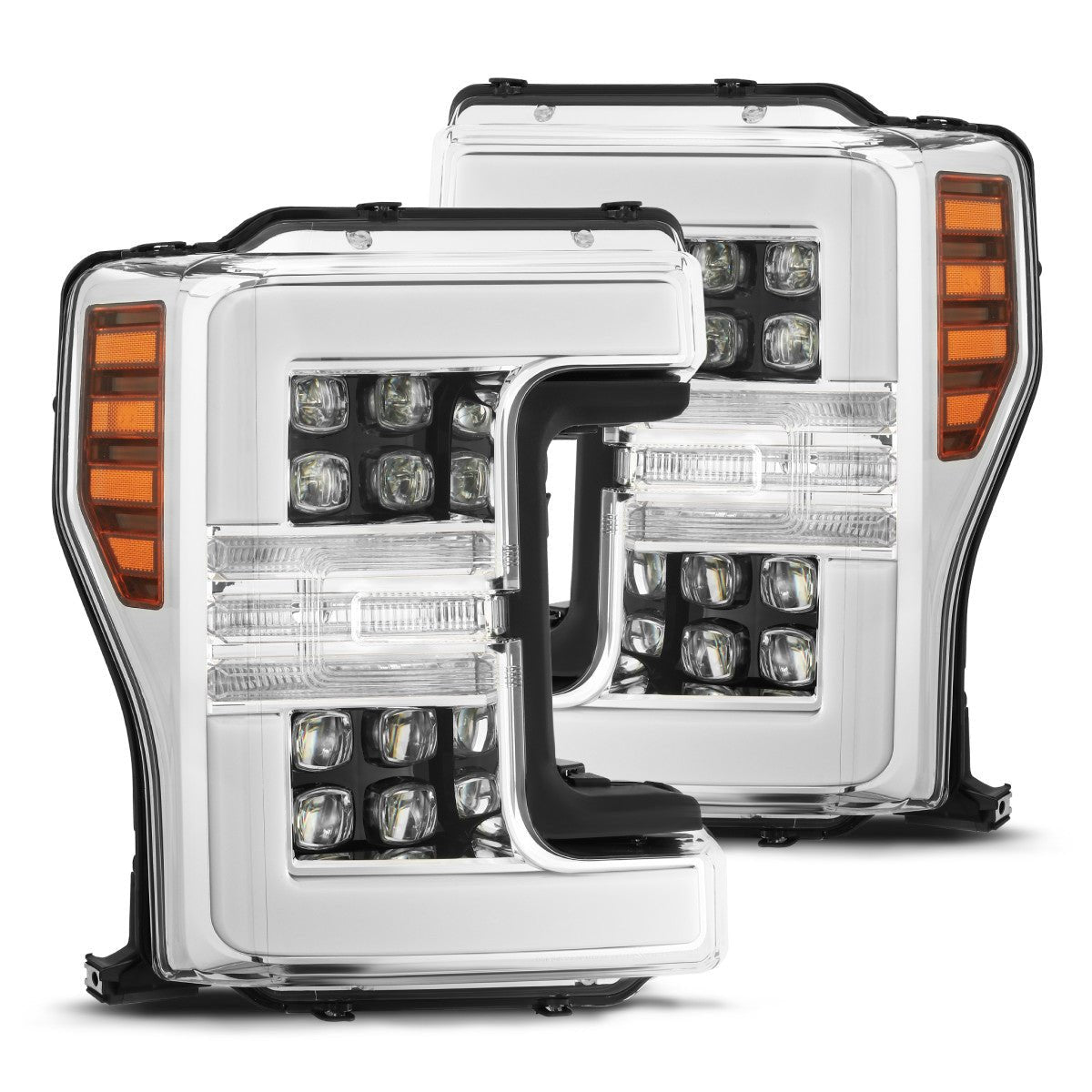 AlphaRex NOVA - Series LED Projector Headlights (Chrome) | Ford F350 (2017 - 2019) - Truck Brigade