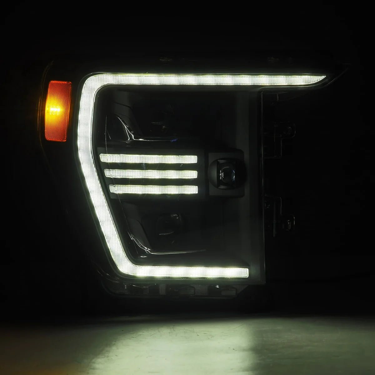 AlphaRex PRO - Series Halogen Projector Headlights (Black) | Ford F150 (2021 - 2023) - Truck Brigade