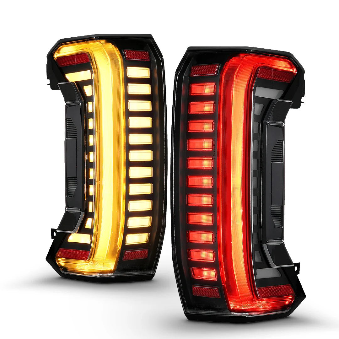 Anzo Full LED Tail Lights - Black Clear Lens 2022+ Tundra | Truck