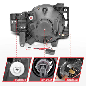 Anzo Projector Halo Headlights - Black | Toyota FJ Cruiser (2007 - 2014) | Truck Brigade