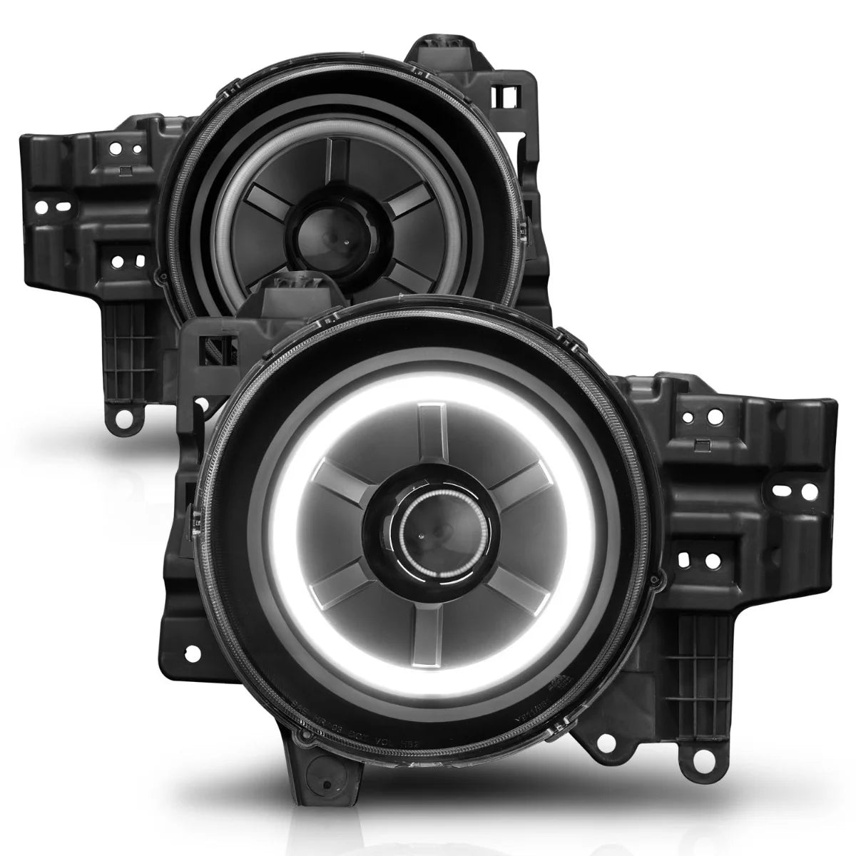 Anzo Projector Halo Headlights - Black | Toyota FJ Cruiser (2007 - 2014) | Truck Brigade