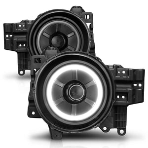 Anzo Projector Halo Headlights - Black | Toyota FJ Cruiser (2007 - 2014) | Truck Brigade