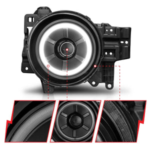 Anzo Projector Halo Headlights - Black | Toyota FJ Cruiser (2007 - 2014) | Truck Brigade