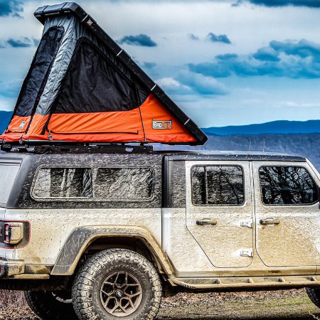tent top for truck BA Tents RUGGED Clamshell Roof Top Tent