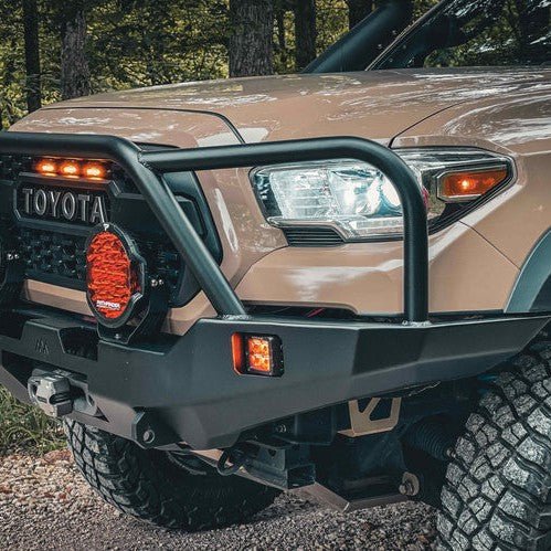 Backwoods Adventure Hi-Lite Overland Front Bumper - Bull Bar | Toyota Tacoma (2016-2022) - Truck Brigade