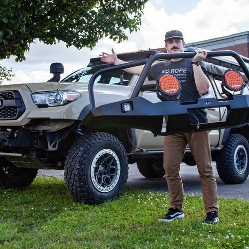 Backwoods Adventure Hi-Lite Overland Front Bumper - Bull Bar | Toyota Tacoma (2016-2022) - Truck Brigade