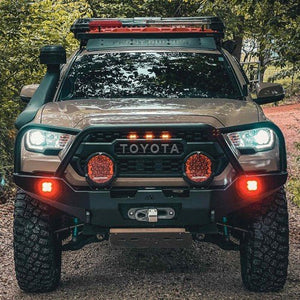 Backwoods Adventure Hi-Lite Overland Front Bumper - Bull Bar | Toyota Tacoma (2016-2022) - Truck Brigade