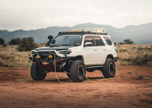 Backwoods Adventure Hi-Lite Overland Front Bumper - PreRunner Bull Bar | Toyota 4Runner (2014-2022) - Truck Brigade