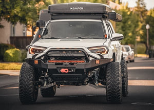 Backwoods Adventure Hi-Lite Overland Front Bumper - PreRunner Bull Bar | Toyota 4Runner (2014-2022) - Truck Brigade