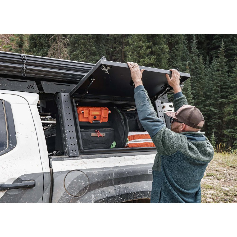 Backwoods Adventure Mods Aluminum Bed Rack Storage Box | Toyota Tacoma (2005–2025) - Truck Brigade