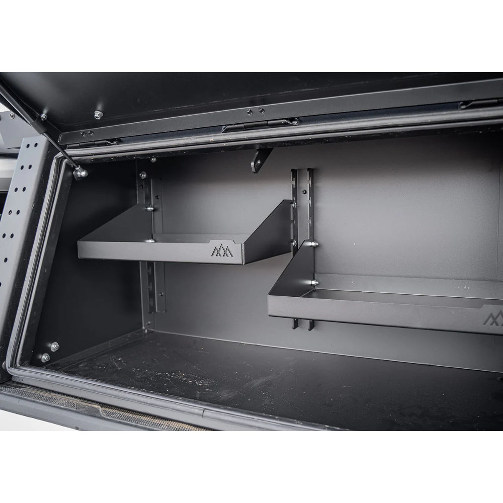 Backwoods Adventure Mods Aluminum Bed Rack Storage Box | Toyota Tacoma (2005–2025) - Truck Brigade