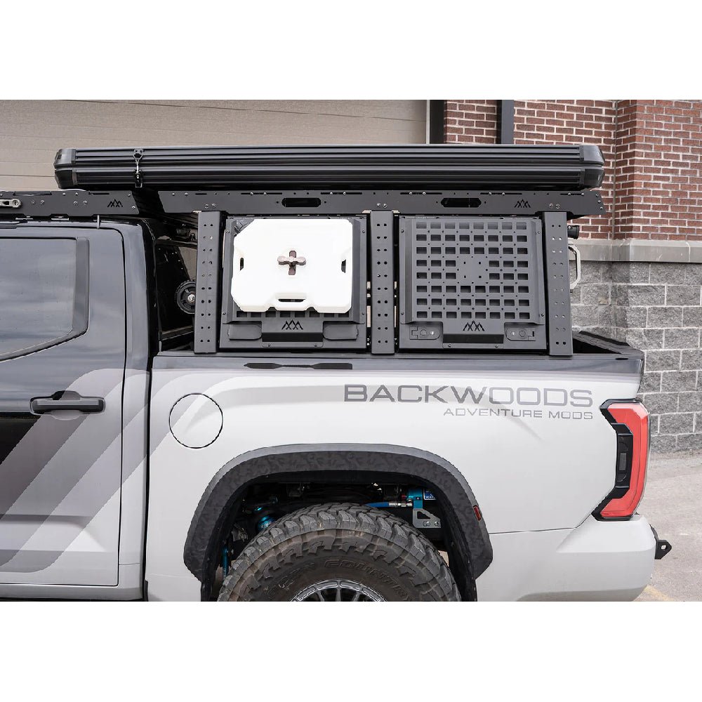 Backwoods Adventure Mods Aluminum Bed Rack Storage Box | Toyota Tundra (2022 - 2025) - Truck Brigade