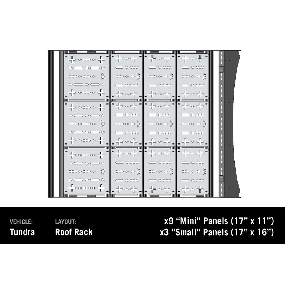 Backwoods Adventure Mods DRIFTR Roof Rack Deck Accessory Panels | Toyota Tundra(2022 - 2024) | Truck Brigade