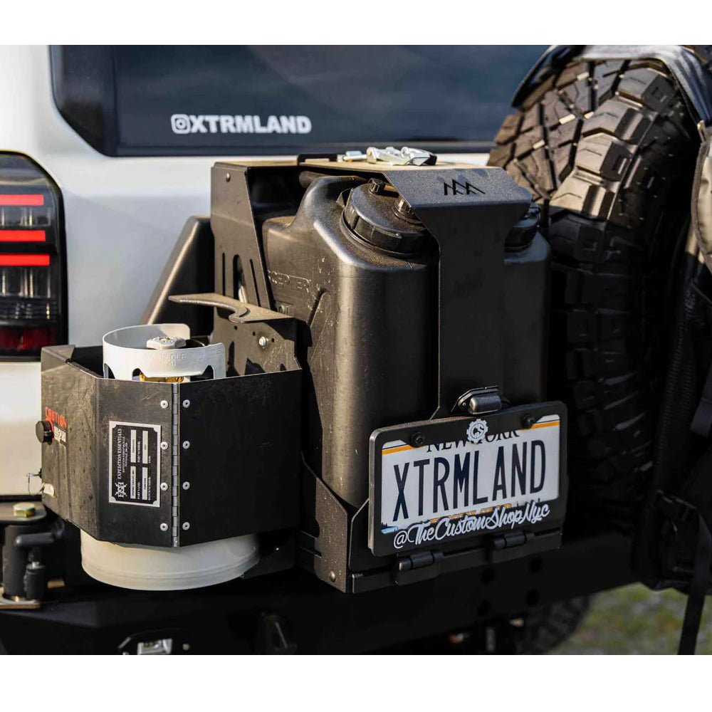 Backwoods Adventure Mods Dual Universal Jerry Can Carrier | Truck Brigade