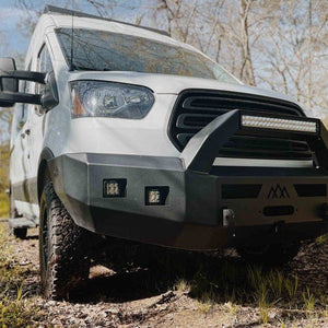 Backwoods Adventure Mods Front Bumper - Bull Bar | Ford Transit (2015-2019) - Truck Brigade