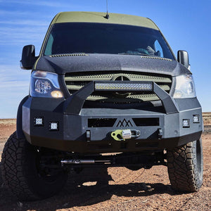 Backwoods Adventure Mods Front Bumper - Bull Bar | Mercedes Sprinter (2014-2018) - Truck Brigade