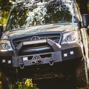 Backwoods Adventure Mods Front Bumper - Bull Bar | Mercedes Sprinter (2014-2018) - Truck Brigade