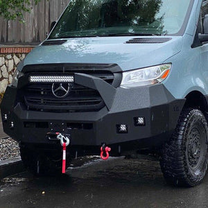 Backwoods Adventure Mods Front Bumper - Bull Bar | Mercedes Sprinter (2019-2022) - Truck Brigade