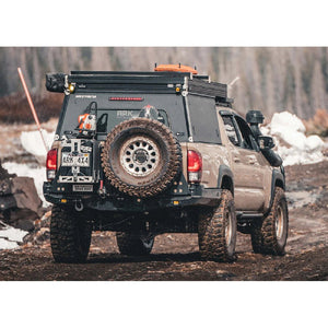 Backwoods Adventure Mods Hi - Lite Dual Swing Out Rear Bumper | Toyota Tacoma (2016 - 2023) - Truck Brigade