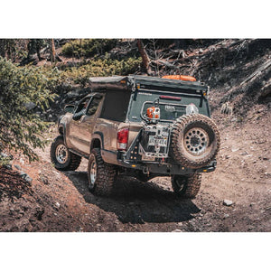 Backwoods Adventure Mods Hi - Lite Dual Swing Out Rear Bumper | Toyota Tacoma (2016 - 2023) - Truck Brigade