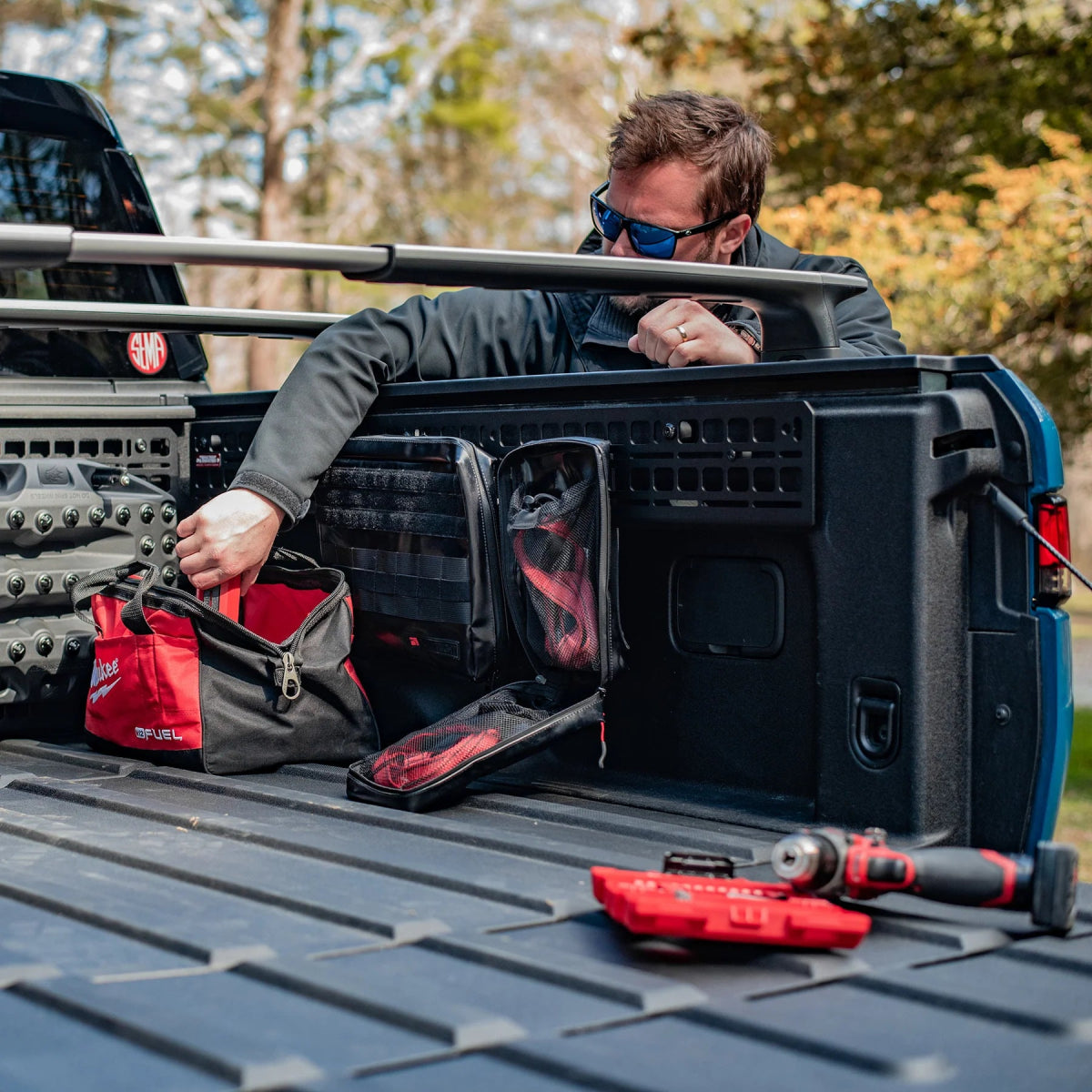 BuiltRight Industries Bedside Molle Panel Kit | Rivian R1T (2022 - 2024) - Truck Brigade