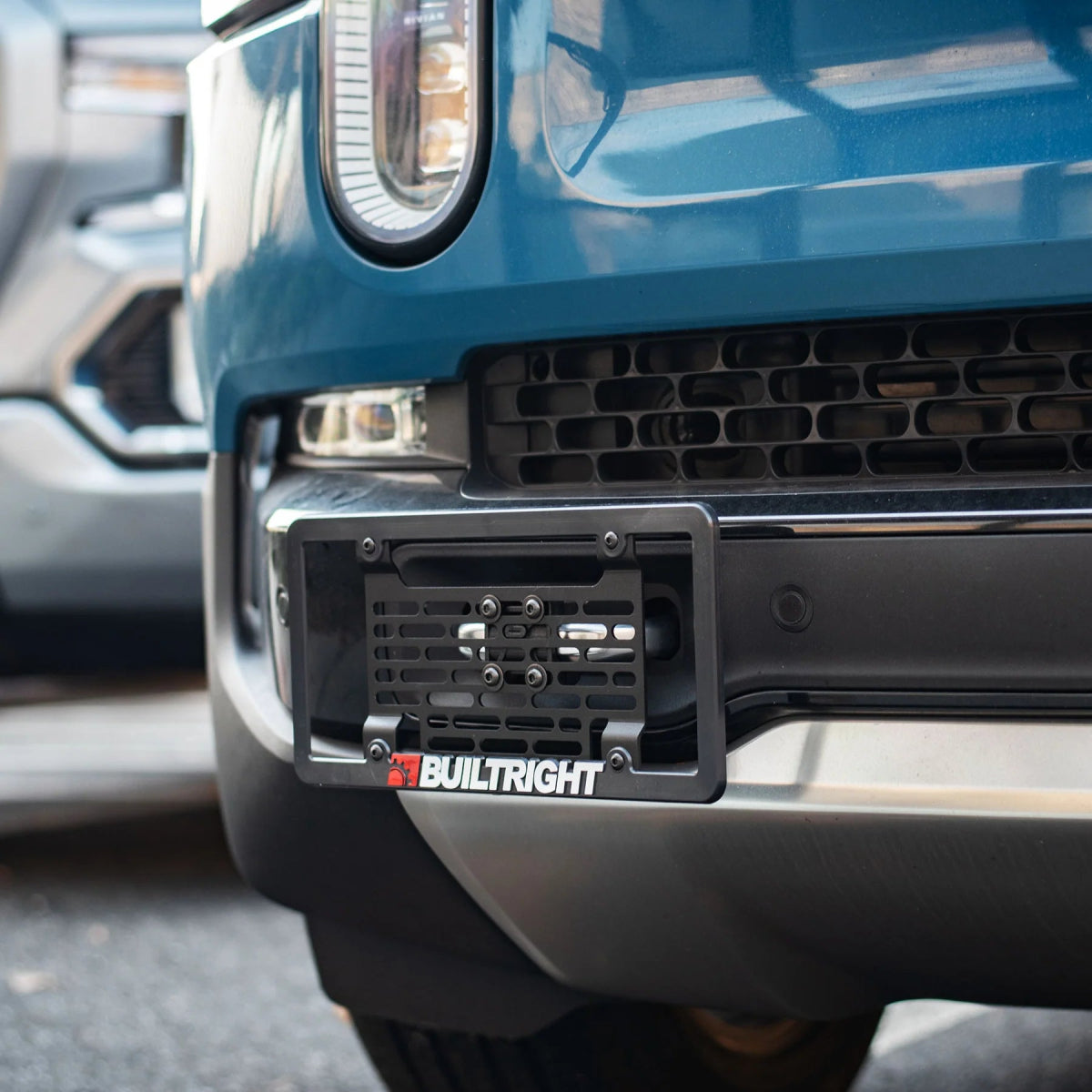 BuiltRight Industries License Plate Mount | Rivian R1S (2022 - 2024) - Truck Brigade