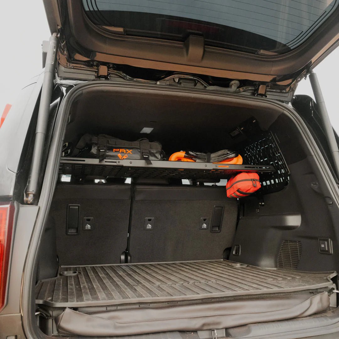C4 Fabrication Add - On Shelf for Rear Window MOLLE Panels | Toyota Land Cruiser 250 (2024 - 2025) | Truck Brigade
