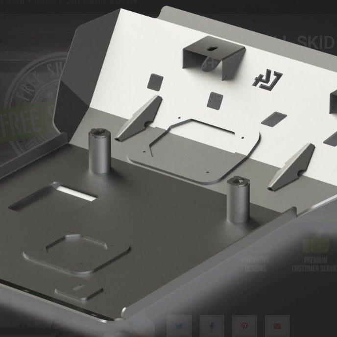 C4 Fabrication Full Skid Plates | Toyota 4Runner (2010-2023) - Truck Brigade