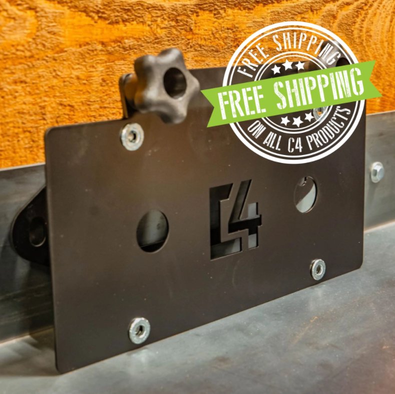 C4 Fabrication Hawse License Plate Mount - Truck Brigade