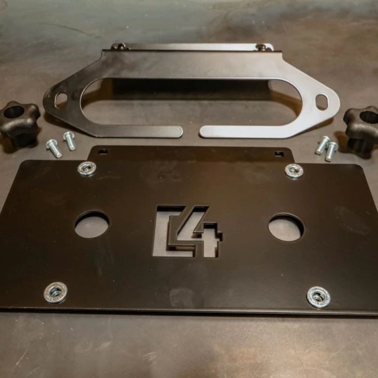 C4 Fabrication Hawse License Plate Mount - Truck Brigade