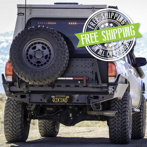 C4 Fabrication Overland Series High Clearance Rear Bumper | Toyota Tacoma (2016-2023) - Truck Brigade