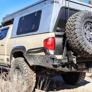 C4 Fabrication Overland Series High Clearance Rear Bumper | Toyota Tacoma (2016-2023) - Truck Brigade