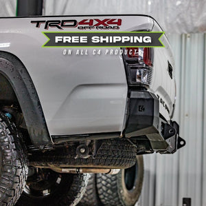 C4 Fabrication Overland Series Rear Bumper | Toyota Tacoma (2016-2023) - Truck Brigade