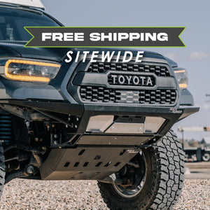 C4 Fabrication Rock Runner Front Skid Plate with Cross Member Delete | Toyota Tacoma (2016-2023) - Truck Brigade