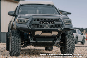 C4 Fabrication Rock Runner Front Skid Plate with Cross Member Delete | Toyota Tacoma (2016-2023) - Truck Brigade