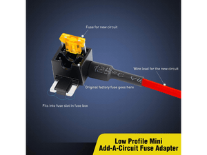 Cali Raised 12V Add A Fuse Kit W/5Amp Lo Profile Mini Blade Fuse | Truck Brigade