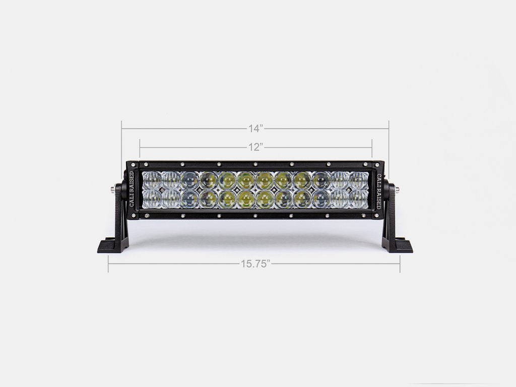 Cali Raised 14" Dual Row 5D Optic OSRAM LED Light Bar | Truck Brigade