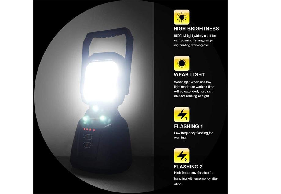 Cali Raised 15W Magnetic Base Rechargeable LED Work/Camp Light | Truck Brigade