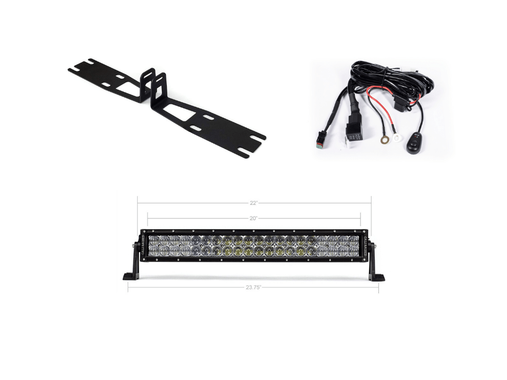 Cali Raised 22" Bumper Hidden LED Light Bar Brackets Kit | Dodge 2500/3500 (2010-2018) | Truck Brigade
