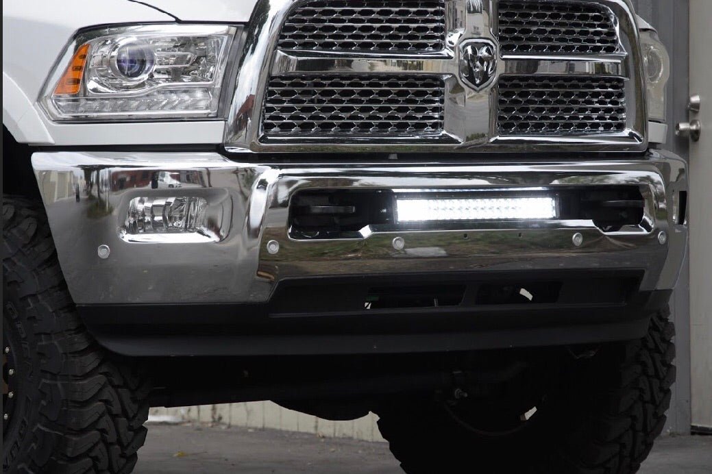 Cali Raised 22" Bumper Hidden LED Light Bar Brackets Kit | Dodge 2500/3500 (2010-2018) | Truck Brigade