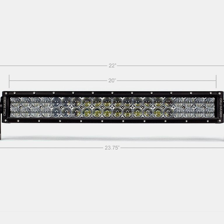 Cali Raised 22&quot; Dual Row 5D Optic OSRAM LED Light Bar - Truck Brigade