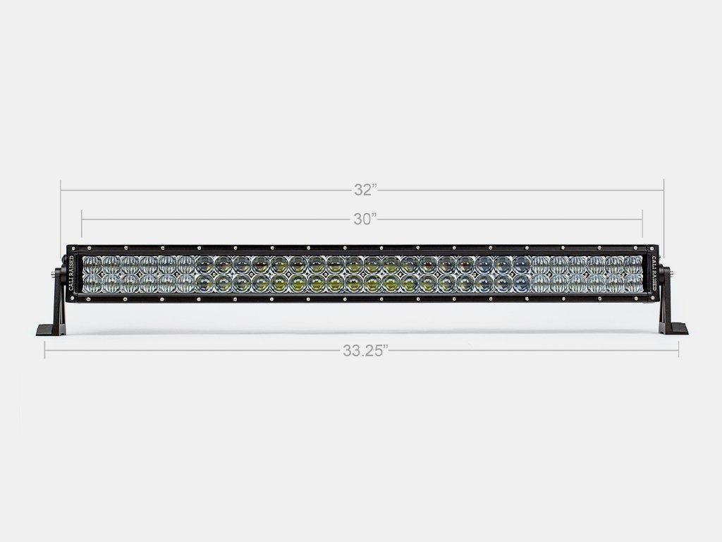 Cali Raised 32" Dual Row 5D Optic OSRAM LED Light Bar | Truck Brigade
