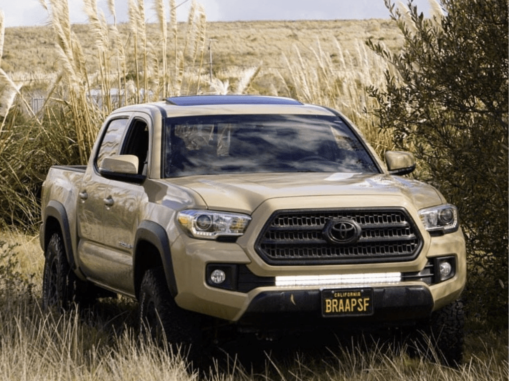 Cali Raised 32 Inch Lower Bumper Hidden LED Light Bar Kit | Toyota Tacoma (2016-2023) | Truck Brigade
