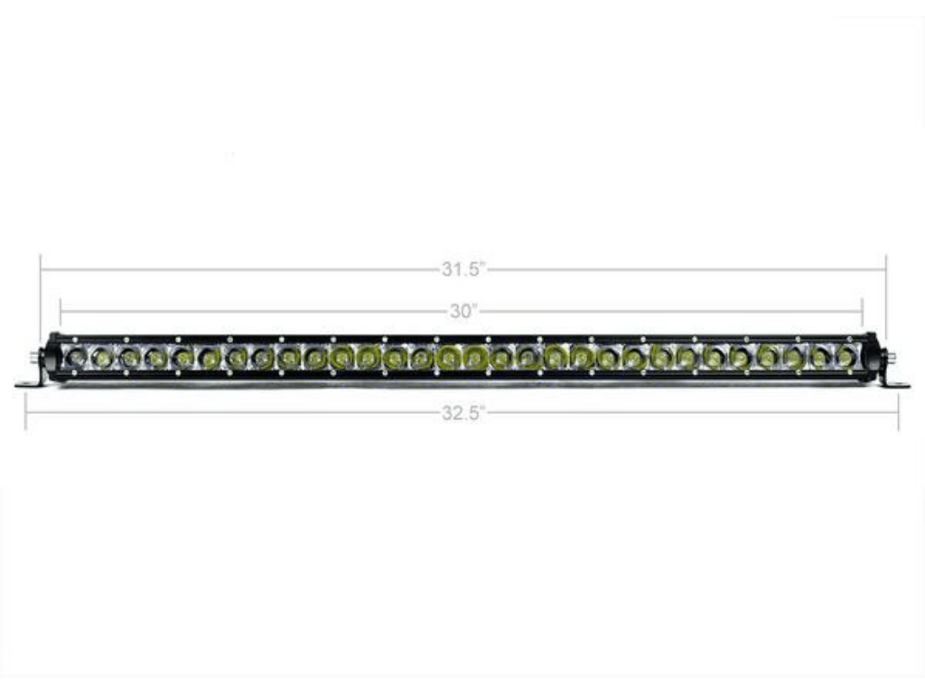 Cali Raised 32" Lower Bumper Flush Slim Light Bar Kit | Toyota Tacoma (2016-2023) | Truck Brigade