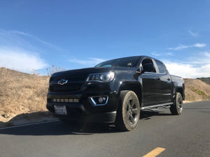 Cali Raised 32" Lower Bumper Hidden LED Light Bar Brackets Kit | Chevy Colorado (2014-2022) | Truck Brigade