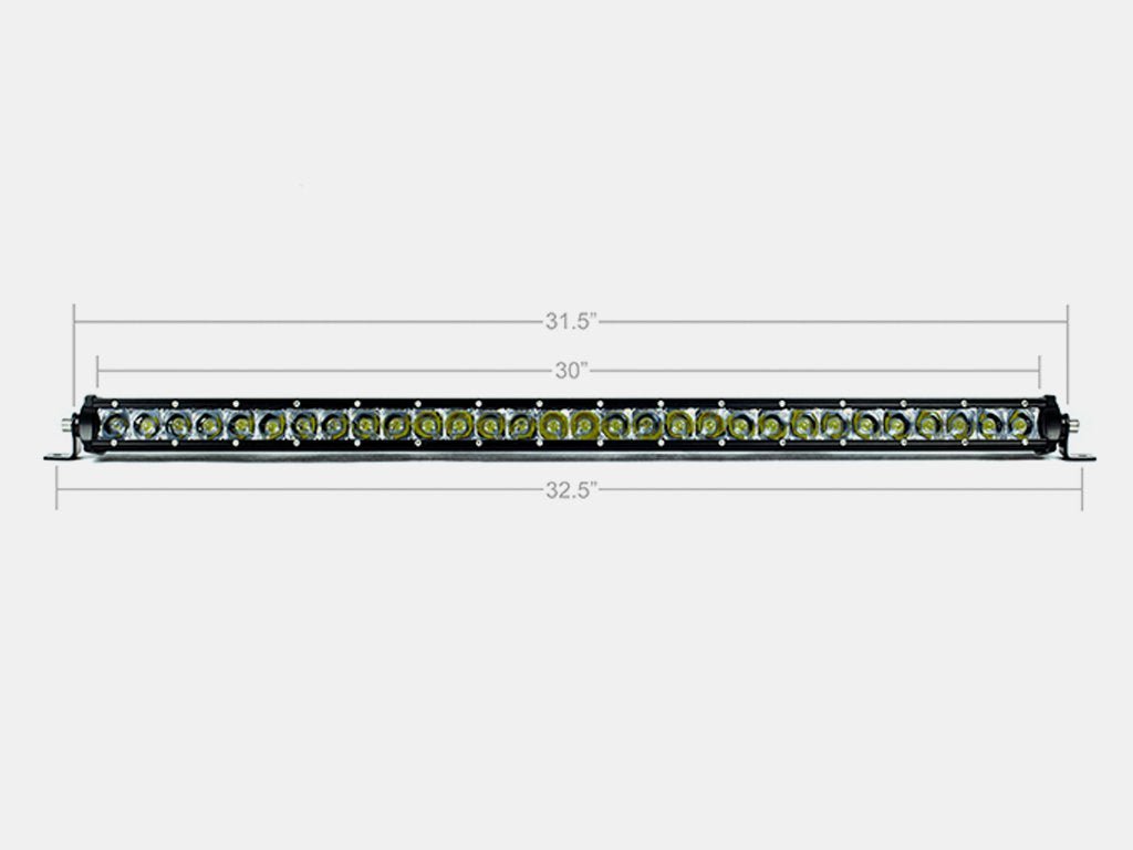 Cali Raised 32" Slim Single Row LED Bar (Amber) | Truck Brigade