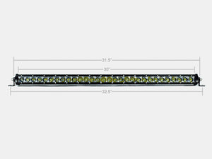 Cali Raised 32" Slim Single Row LED Bar (Amber) | Truck Brigade