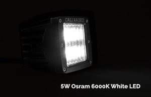 Cali Raised 3x2 18w White Led Pod - Truck Brigade